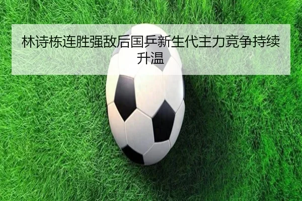 林诗栋连胜强敌后国乒新生代主力竞争持续升温 - bandao